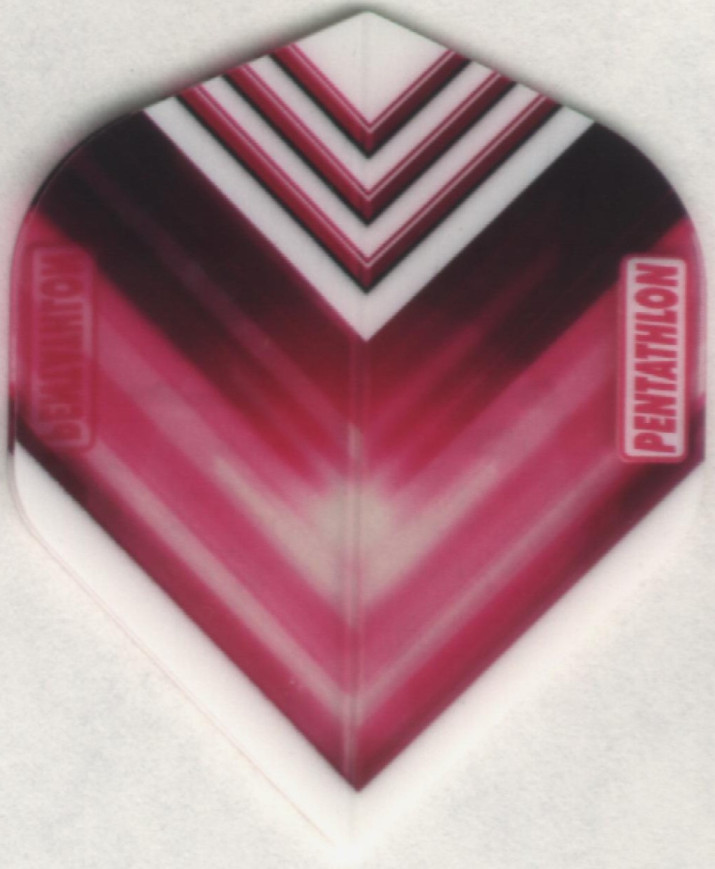 Pink "Vizion V" PENTATHLON Dart Flights
