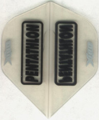 Clear PENTATHLON Dart Flights: 180 Microns Thick