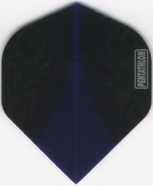 Blue on Black PENTATHLON V-SWISH Dart Flights