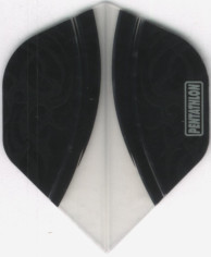 Clear on Black PENTATHLON V-SWISH Dart Flights