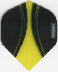 Yellow on Black PENTATHLON V-SWISH Dart Flights