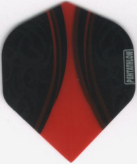 Red on Black PENTATHLON V-SWISH Dart Flights