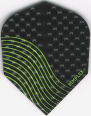 Black and Green Dimplex Dart Flights