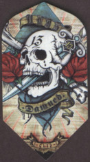 "The Damned" Slim Dart Flights