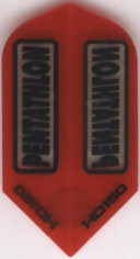 Red HD150 Slim PENTATHLON Dart Flights