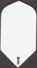 Solid White "POWER MAX" Slim Dart Flights