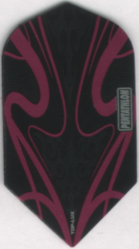 thumbnail image 2 of Pentathlon TDP-LUX Purple Dart Flights – 3 Per Set, Standard Shape For Steel Tip Darts 2 of 3