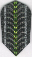 Green HARROWS SUPERGRIP Slim Dimplex Ribs Dart Flights