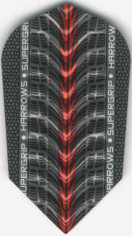 Red HARROWS SUPERGRIP Slim Dimplex Ribs Dart Flights