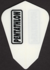 White Pentathlon Fantail Dart Flights White Pentathlon Fantail Dart Flights