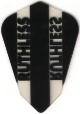 Black and Clear Ruthless Fantail Dart Flights Black and Clear Ruthless Fantail Dart Flights