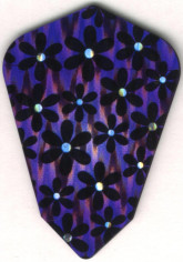 Purple Daisies Fantail Dart Flights Purple Daisies Fantail Dart Flights