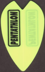 Neon Yellow PENTATHLON Mini Vortex Cut Dart Flights Neon Yellow PENTATHLON Mini Vortex Cut Dart Flights