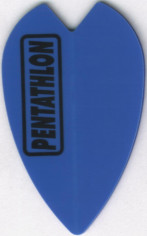 Blue PENTATHLON Mini Vortex Cut Dart Flights Blue PENTATHLON Mini Vortex Cut Dart Flights