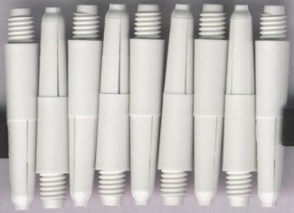 1.25in. Bright White Extra Short Nylon Dart Shafts 1.25in. Bright White Extra Short Nylon Dart Shafts