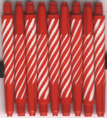 2in. Red/White Medium Spiroline Nylon Dart Shafts