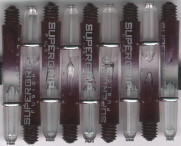 1.5in. Smoke/Clear Supergrip Fusion Dart Shafts 1.5in. Smoke/Clear Supergrip Fusion Dart Shafts