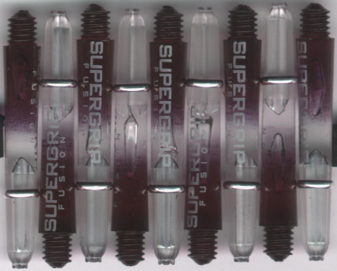 1.5in. Smoke/Clear Supergrip Fusion Dart Shafts 1.5in. Smoke/Clear Supergrip Fusion Dart Shafts