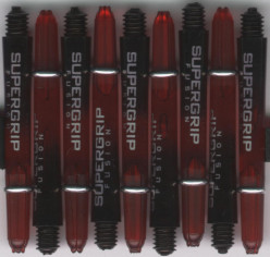 1.75in. Red/Black Supergrip Fusion Dart Shafts