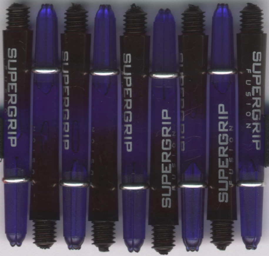 1.75in. DEEP Blue/Black Supergrip Fusion Dart Shafts