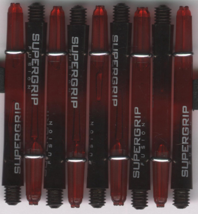 2in. Red/Black Supergrip Fusion Dart Shafts 2in. Red/Black Supergrip Fusion Dart Shafts