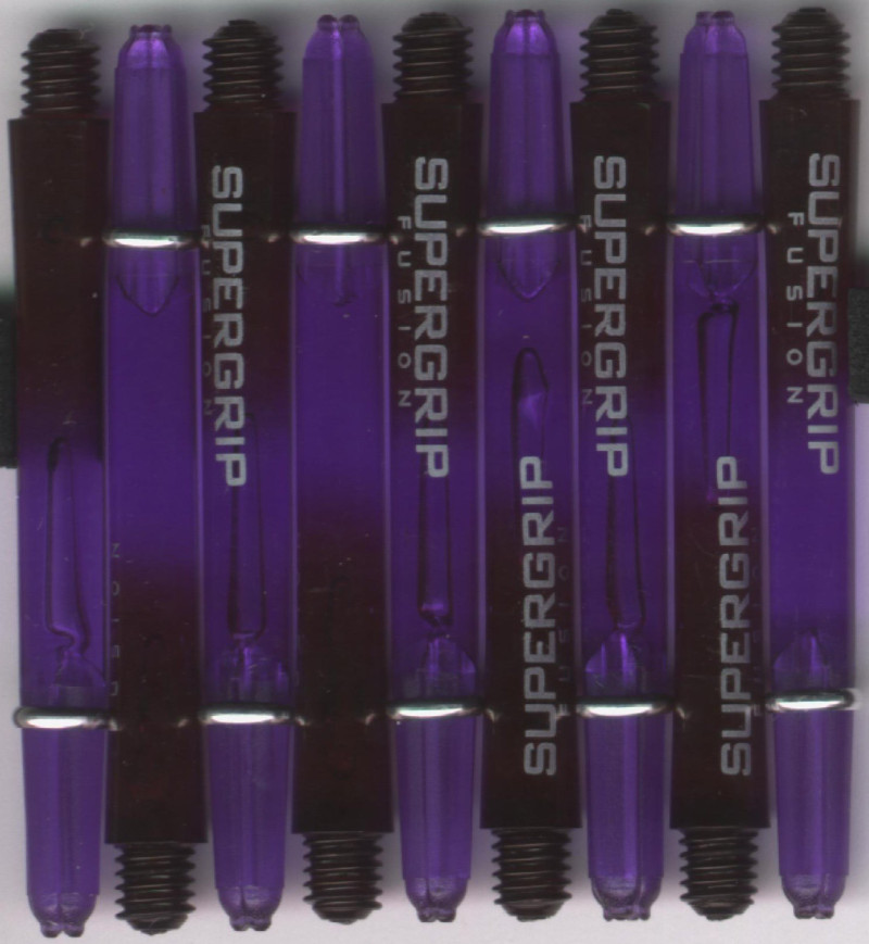 2in. Purple/Black Supergrip Fusion Dart Shafts