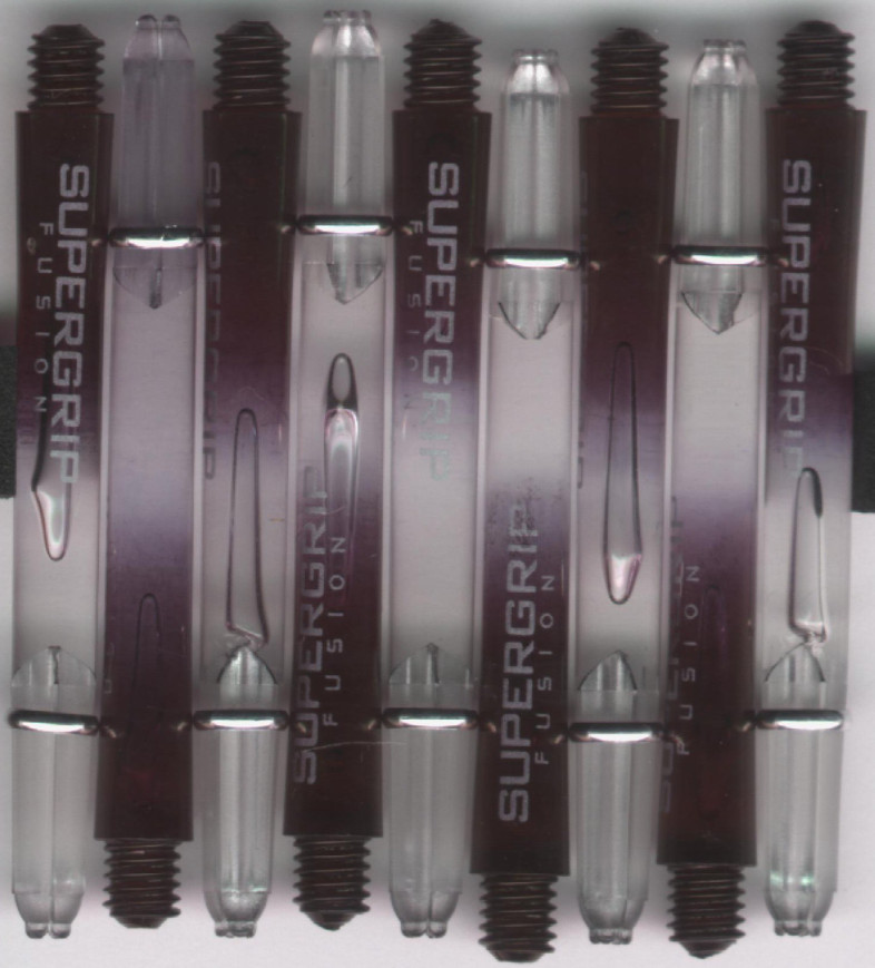 2in. Smoke/Clear Supergrip Fusion Dart Shafts 2in. Smoke/Clear Supergrip Fusion Dart Shafts