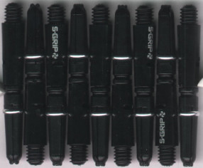 1.5in. Black/Silver Supergrip Spin Dart Shafts 1.5in. Black/Silver Supergrip Spin Dart Shafts