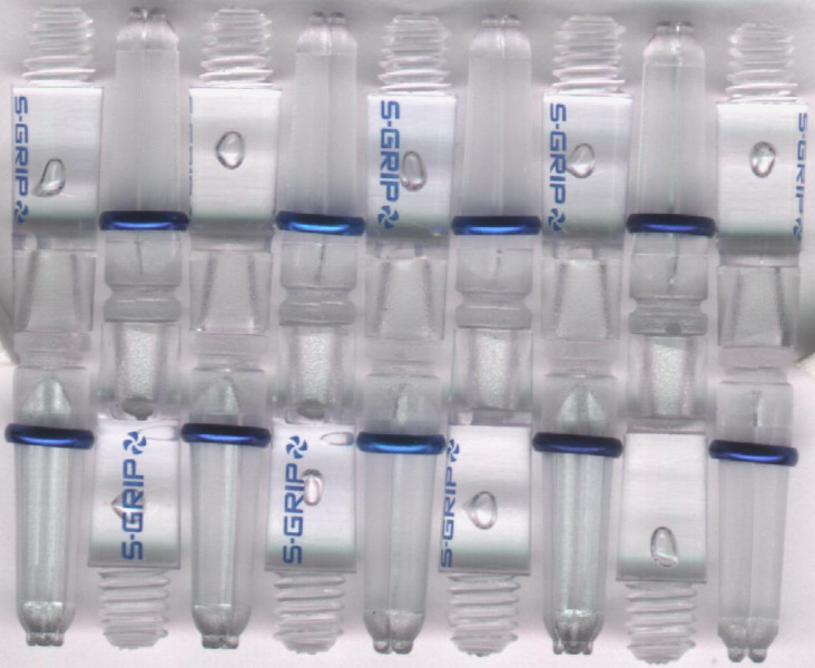 1.5in. Clear Supergrip Spin Dart Shafts