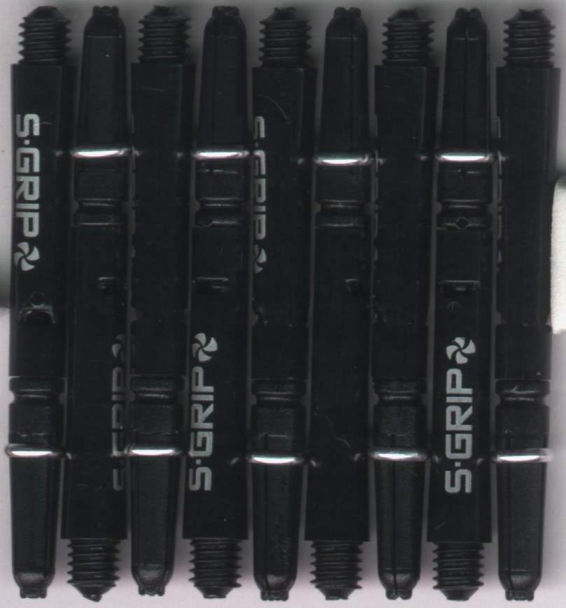 2in. Black/Silver Supergrip Spin Dart Shafts 2in. Black/Silver Supergrip Spin Dart Shafts