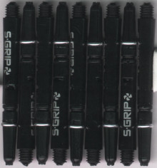 2in. Black/Silver Supergrip Spin Dart Shafts 2in. Black/Silver Supergrip Spin Dart Shafts