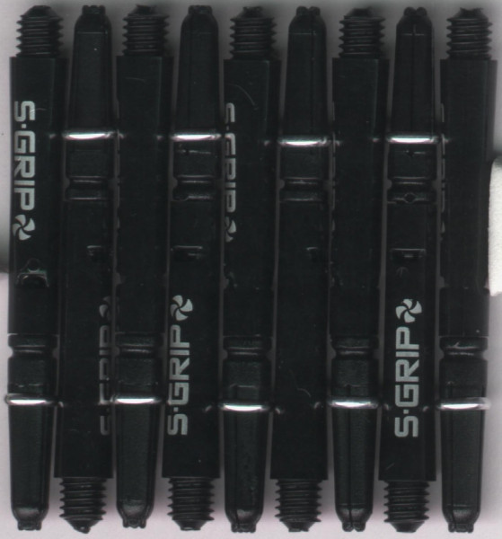 2in. Black/Silver Supergrip Spin Dart Shafts