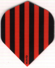 Black and Red Striped Dart Flights