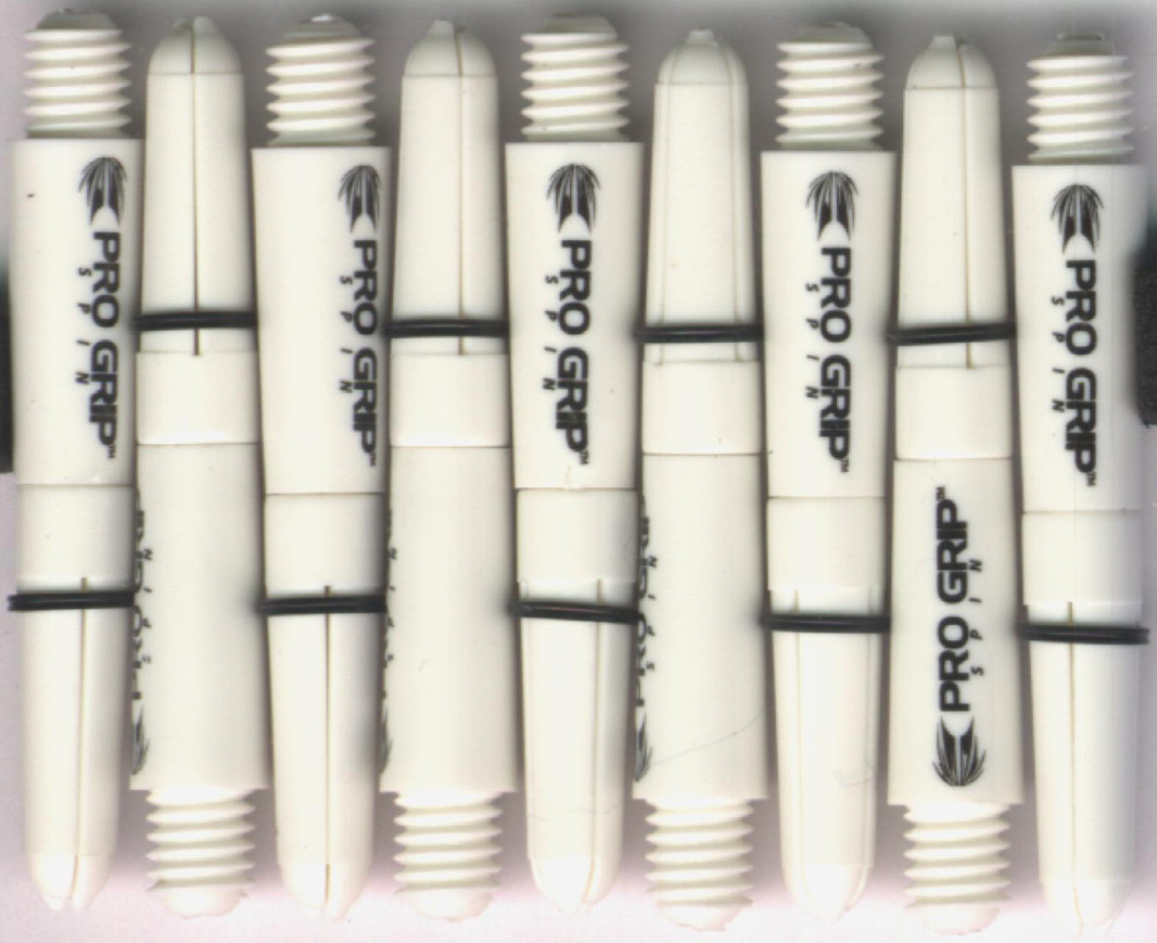 1.5in. White Pro Grip Spin Dart Shafts 1.5in. White Pro Grip Spin Dart Shafts
