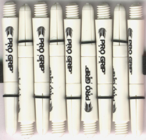 1.75in. White Pro Grip Spin Dart Shafts 1.75in. White Pro Grip Spin Dart Shafts