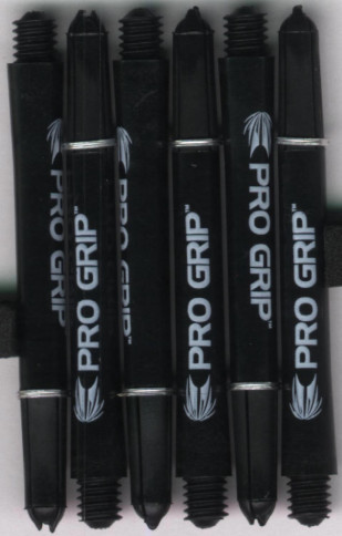 2in. Black Medium Target Pro Grip Dart Shafts 2in. Black Medium Target Pro Grip Dart Shafts