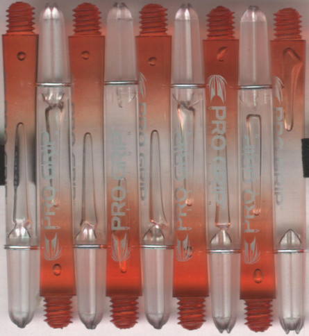 2in. Orange/Clear Medium Target Pro Grip Vision Dart Shafts 2in. Orange/Clear Medium Target Pro Grip Vision Dart Shafts