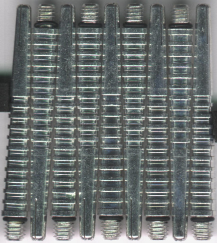 2in. Silver Unicorn Machina Aluminum Dart Shafts