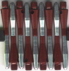 1.5in. Red Turbo Spin Aluminum Dart Shafts