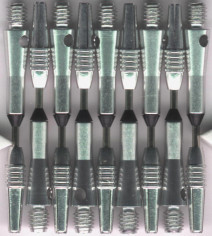 1.75in. Silver Shockwave Spinning Aluminum Dart Shafts 1.75in. Silver Shockwave Spinning Aluminum Dart Shafts