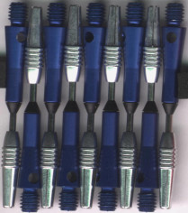 1.75in. Blue Shockwave Spinning Aluminum Dart Shafts 1.75in. Blue Shockwave Spinning Aluminum Dart Shafts