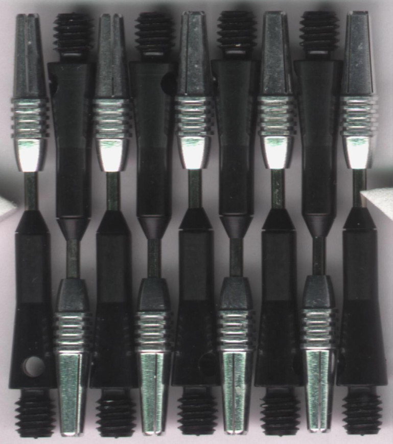 1.75in. Black Shockwave Spinning Aluminum Dart Shafts