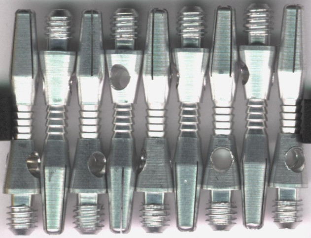 1.25in. Silver Razor Edge Blade Extra Short Aluminum Dart Shafts