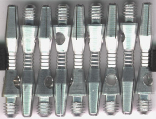 1.25in. Silver Razor Edge Blade Extra Short Aluminum Dart Shafts