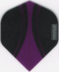 Purple on Black PENTATHLON V-SWISH Dart Flights