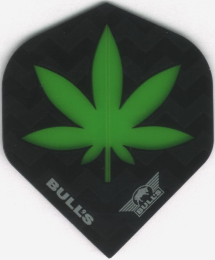 Translucent Green Pot Leaf Dart Flights