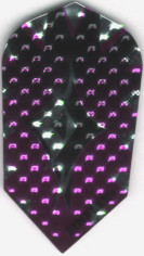 Slim Purple Dimplex Diamond Shield Dart Flights