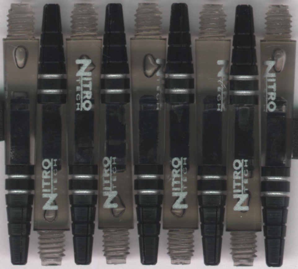 NitroTech Pink Short Dart Shafts | Polycarbonate/Aluminum Top | Red Dragon 1 Set Of 3