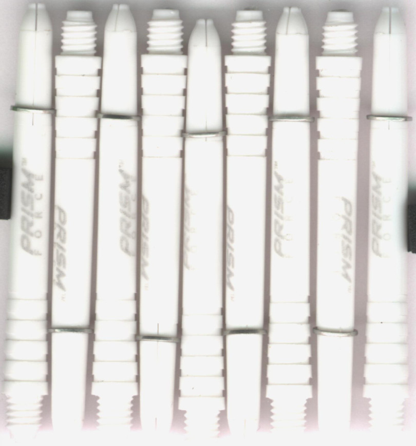 2in. White Prism Force Dart Shafts 2in. White Prism Force Dart Shafts