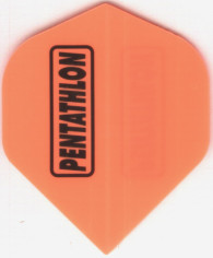 Neon Orange PENTATHLON Dart Flights